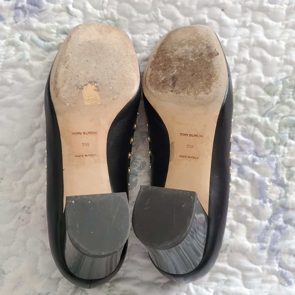 Tory Burch Studded 55mm Heeled Loafers - Picture 5 of 6